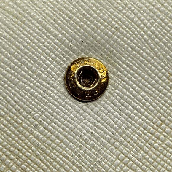 Authentic Prada Beige Saffiano Leather Wallet w/ Original Authenticity Card & Bo - Picture 7 of 16